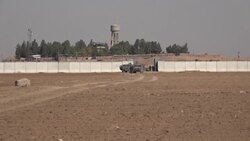 CLEAN : Syria protesters hurl rocks at joint Turkey Russia patrol near Kobane News Clip