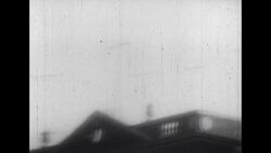 Black and White Vintage Footage of Street in American City from Above Stock Footage