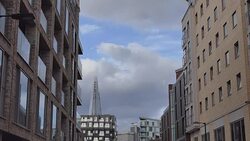 Time lapse. Clouds over buildings. London. Stock Footage