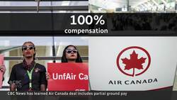 Air Canada, flight attendant reach deal including ground pay News Clip