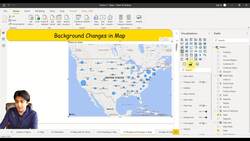 Business Intelligence with Microsoft Power BI - with Material - Changing the Background in a Map Instructional Video