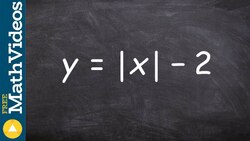 Graphing and describing a vertical translation y = mod(x) - 2 Instructional Video