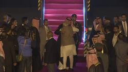 Saudi Crown Prince bin Salman arrives in India News Clip