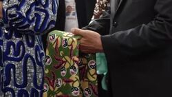 CLEAN : DRC: Belgian royals visit vendors at Kinshasa market News Clip