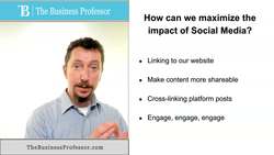 Marketing - Maximize the Impact of Social Media Instructional Video