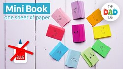 DIY Craft: How To Make a Notebook with One Sheet of Paper and No Glue Instructional Video