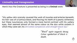 'Frankenstein' and the Gothic context Instructional Video