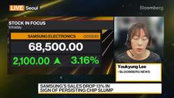 Samsung Sales Drop 13% in Sign of Persisting Chip Slump News Clip