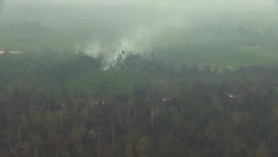 CLEAN : AERIALS: Forest fires in Indonesia's Sumatra News Clip