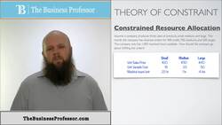 Theory of Constraint - Managerial Accounting Instructional Video