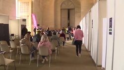 CLEAN : Orangery at Château de Versailles is transformed into a temporary vaccination centre News Clip