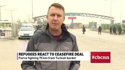Refugees react to Syria ceasefire News Clip