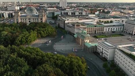 Berlin's Brandenburg Gate: Unity & Beauty Revealed by Drone