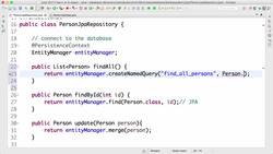 Spring Framework Master Class - Java Spring the Modern Way - Step 18 - Implementing the findAll Using a JPQL Named Query Instructional Video
