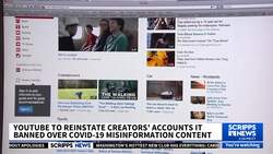 YouTube restores accounts suspended over COVID, election misinformation News Clip