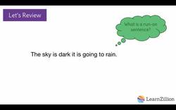 Recognizing and Correcting Run-On Sentences Instructional Video