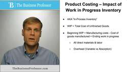 Product Costing - Impact of Work-in-Progress Inventories Instructional Video