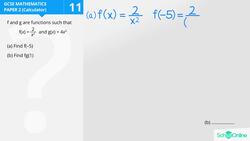 GCSE Secondary Maths Age 13-17 - Algebra: Functions - Explained Instructional Video