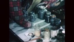 Man Paints, 1940s Stock Footage