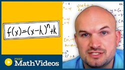Zeros, intercepts, end behavior of a polynomial in vertex form Instructional Video