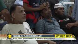 China-made Bangladesh air force jet crashes into school, 176 injured News Clip