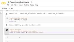 Deep Learning - Computer Vision for Beginners Using PyTorch - AutoGrad in PyTorch Instructional Video