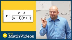 Find the domain of a rational function in factored form Instructional Video
