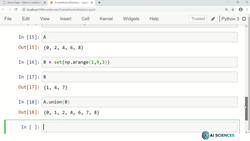 Data Science and Machine Learning (Theory and Projects) A to Z - Sets: Python Practice Operations Instructional Video