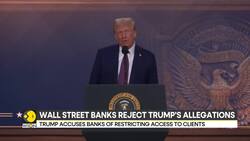 US: Donald Trump claims top banks block conservatives in Davos surprise News Clip