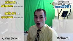 How to say "behave!" in Spanish (Día 96) Instructional Video