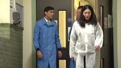 Rishi Sunak visiting a coronavirus testing lab News Clip