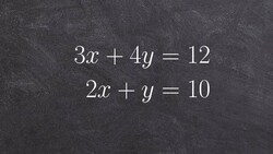 Learn the steps for solving a system of equations by substitution Instructional Video