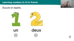 Numbers: 1-12, plural nouns, 'il y a' Instructional Video