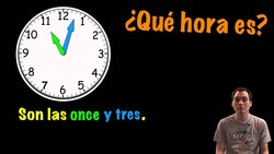 Telling time with "menos" in Spanish - Practice #1 (Basic) Instructional Video
