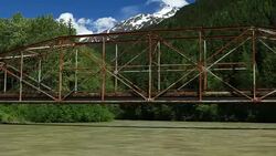 Rafting Under the Bridge Stock Footage