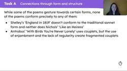 Making connections across the AQA Worlds and Lives anthology Instructional Video