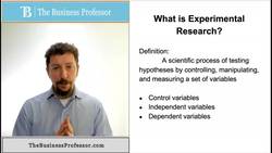 Marketing - What is Experimental Research Instructional Video