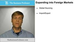 Expanding Into Foreign Markets Instructional Video