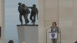 CLEAN : British memorial opens in France to remember D-Day fallen News Clip