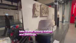 Victims of the Italian floods find shelter among paintings and sculptures News Clip