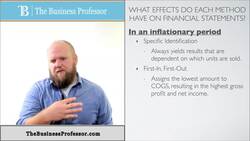 How Inventory Method Affects Financial Statements Instructional Video