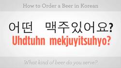 How to Order a Beer in Korean Instructional Video