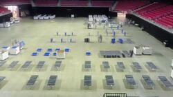 Temple University sets up overflow hospital beds Instructional Video