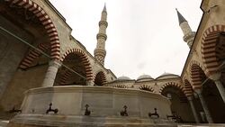 The Three Serefeli Mosque in Edirne, Turkey Stock Footage