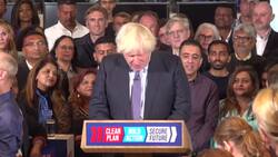 Cheers greet Boris Johnson’s appearance at Conservative campaign event News Clip
