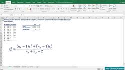Statistics for Data Science and Business Analysis - Test for the Mean; Independent Samples (Part 2) Instructional Video