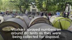 Tents cleared from Dublin canal as migrants offered State shelter News Clip