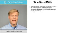 GE McKinsey Matrix Instructional Video