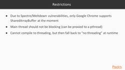 Hands-On WebAssembly for C++ Programmers - Performing in Parallel by Threading Instructional Video