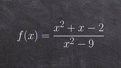 Learn to find the x and y intercepts of a rational function Instructional Video